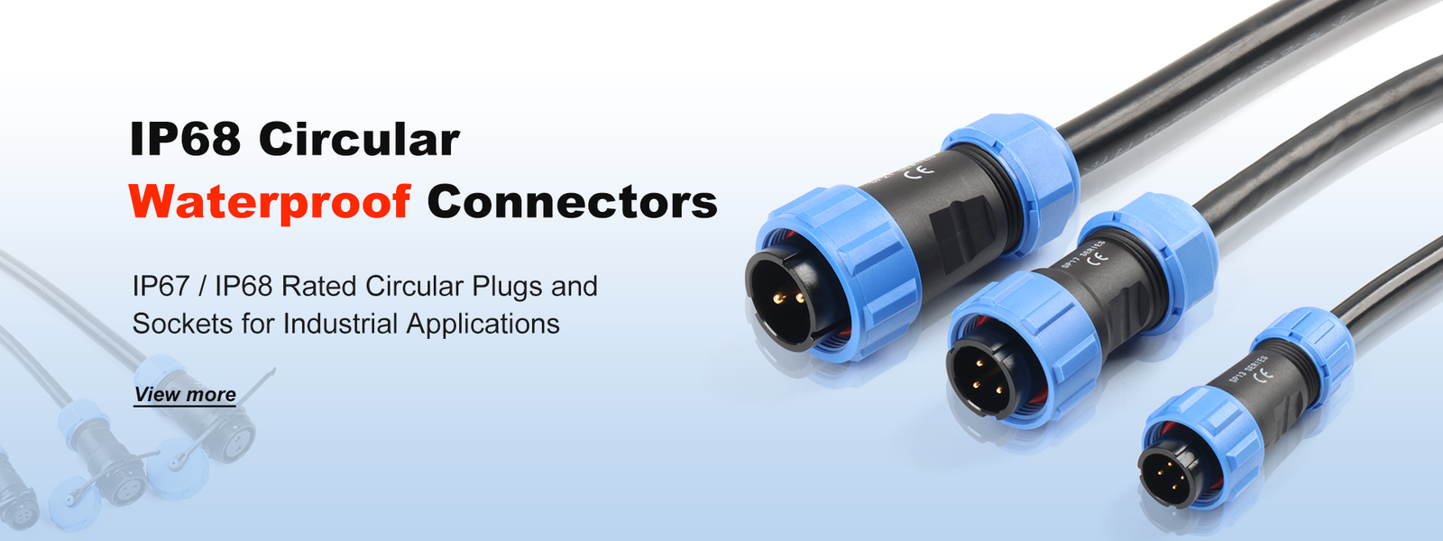 Waterproof circular connectors